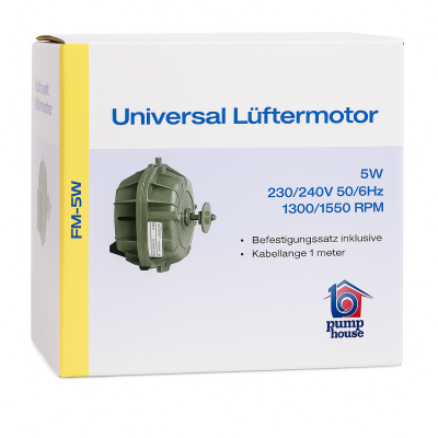 Lüftermotor 230V / 5W / 1300 rpm/1550 rpm